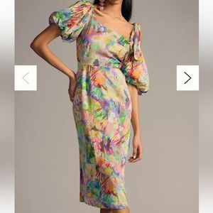 Plenty by Tracy Reese One-Shoulder Puff-Sleeve Dress